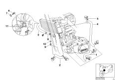 Goto diagram: BMW Classic Motorbike Model G 650 Xchallenge (0165,0195)( ECE ), Category 17.12 Radiator hoses/temperature sensor :: Diagram: 17_0429