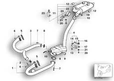 Goto diagram: BMW Classic Motorbike Model R 1100 S 98 (0422,0432)( USA ), Category 18.51 Exhaust system parts with mounting :: Diagram: 18_0363