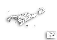 Goto diagram: BMW Classic Motorbike Model R 850 R 02 (0428)( ECE ), Category 18.51 Exhaust system parts with mounting :: Diagram: 18_0451