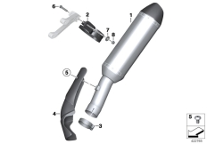Goto diagram: BMW Classic Motorbike Model S 1000 R (0D02, 0D12)( USA ), Category 18.51 Exhaust system parts with mounting :: Diagram: 18_0868