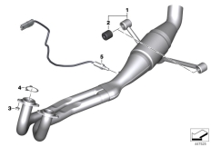 Goto diagram: BMW Classic Motorbike Model C 650 Sport 16 (0C04, 0C14)( USA ), Category 18.51 Exhaust system parts with mounting :: Diagram: 18_1135