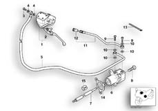 Goto diagram: BMW Classic Motorbike Model R 850 RT 02 (0417)( ECE ), Category 21.52 Clutch control :: Diagram: 21_0146