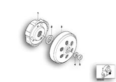 Goto diagram: BMW Classic Motorbike Model C1 (0191)( ECE ), Category 21.21 Clutch :: Diagram: 21_0154