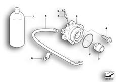 Goto diagram: BMW Classic Motorbike Model K 1200 S (0581,0591)( ECE ), Category 21.52 Clutch control :: Diagram: 21_0210