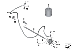Goto diagram: BMW Classic Motorbike Model K 1600 Bagger (0F51, 0F53)( ECE ), Category 21.52 Clutch control :: Diagram: 21_0305