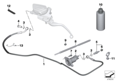 Goto diagram: BMW Classic Motorbike Model R nineT Racer (0J21, 0J23)( USA ), Category 21.52 Clutch control :: Diagram: 21_0307