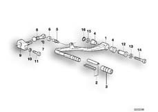Goto diagram: BMW Classic Motorbike Model R 1100 RT 96 (0413,0418)( ECE ), Category 23.41 External gearshift parts/Shift lever :: Diagram: 23_0286