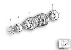 Goto diagram: BMW Classic Motorbike Model R 1100 RT 96 (0413,0418)( ECE ), Category 23.21 5-speed gearbox intermediate shaft :: Diagram: 23_0756