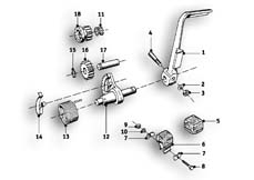 Goto diagram: BMW Classic Motorbike Model R25/2( ECE ), Category 23.05 4-SPEED TRANSMISSION WITH KICK STARTER :: Diagram: 23_0838