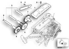 Goto diagram: BMW Classic Motorbike Model K 1200 LT 99 (0545,0555)( ECE ), Category 23.31 Drive, backup assistance :: Diagram: 23_0853