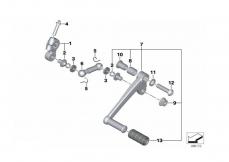 Goto diagram: BMW Classic Motorbike Model F 800 S (0216,0226)( USA ), Category 23.41 External gearshift parts/Shift lever :: Diagram: 23_1046