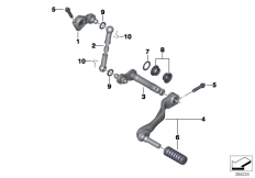 Goto diagram: BMW Classic Motorbike Model R 1200 RT 10 (0430,0440)( ECE ), Category 23.41 External gearshift parts/Shift lever :: Diagram: 23_1107