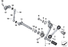 Goto diagram: BMW Classic Motorbike Model R nineT Racer (0J21, 0J23)( USA ), Category 23.41 Outer gearshift parts :: Diagram: 23_1324