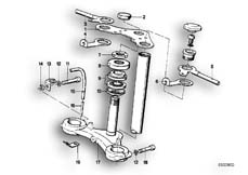 Goto diagram: BMW Classic Motorbike Model R 80 ST( ECE ), Category 31.10 Fork bridge :: Diagram: 31_0293