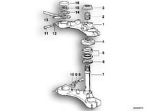 Goto diagram: BMW Classic Motorbike Model R 80 GS( ECE ), Category 31.10 Fork bridge :: Diagram: 31_0352