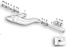 Goto diagram: BMW Classic Motorbike Model R 850 C 99 (0421)( ECE ), Category 31.42 Trailing arm :: Diagram: 31_0399