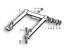 Goto diagram: BMW Classic Motorbike Model R50 S( ECE ), Category 31.10 Front swinging fork :: Diagram: 31_0508