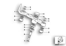 Goto diagram: BMW Classic Motorbike Model C1 200 (0192)( ECE ), Category 31.42 Upper fork cross brace :: Diagram: 31_0557