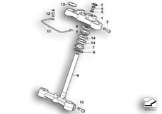 Goto diagram: BMW Classic Motorbike Model F 650 CS 02 (0174,0184)( USA ), Category 31.42 Fork bridge :: Diagram: 31_0635