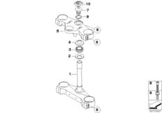 Goto diagram: BMW Classic Motorbike Model HP2 Enduro (0369,0389)( ECE ), Category 31.42 Fork bridge :: Diagram: 31_0752