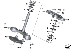 Goto diagram: BMW Classic Motorbike Model S 1000 RR 10 (0507,0517)( ECE ), Category 31.42 Fork bridge :: Diagram: 31_0897