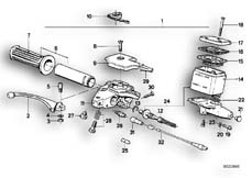 Goto diagram: BMW Classic Motorbike Model R 80( ECE ), Category 32.10 Handle unit, right :: Diagram: 32_0748