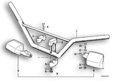 Goto diagram: BMW Classic Motorbike Model R 80 G/S( ECE ), Category 32.05 Handlebar :: Diagram: 32_0775