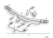 Goto diagram: BMW Classic Motorbike Model F 650 94 (0161)( ECE ), Category 32.71 Retrofit kit, heated handle :: Diagram: 32_0800