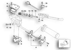 Goto diagram: BMW Classic Motorbike Model R 1150 RT 00 (0419,0499)( ECE ), Category 32.72 Single parts, handbrake lever :: Diagram: 32_0930