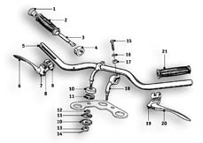Goto diagram: BMW Classic Motorbike Model R24( ECE ), Category 32.05 Handlebar :: Diagram: 32_1079