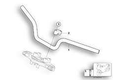Goto diagram: BMW Classic Motorbike Model K 1200 RS 01 (0547,0557)( ECE ), Category 32.71 Handlebar, tubular, authorities :: Diagram: 32_1334
