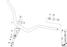 Goto diagram: BMW Classic Motorbike Model G 650 Xcountry 07 (0164,0194)( USA ), Category 32.71 HANDLE BAR/MOUNTING :: Diagram: 32_1718