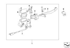 Goto diagram: BMW Classic Motorbike Model G 450 X (0145)( USA ), Category 32.72 Handbrake control assembly :: Diagram: 32_1792