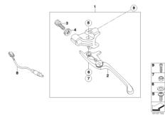 Goto diagram: BMW Classic Motorbike Model G 650 GS 11 (0188,0189)( USA ), Category 32.72 Clutch control assembly :: Diagram: 32_1805