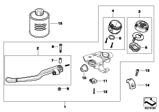 Goto diagram: BMW Classic Motorbike Model R 1200 S (0366,0396)( USA ), Category 32.72 Clutch control assembly :: Diagram: 32_1891