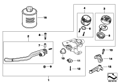 Goto diagram: BMW Classic Motorbike Model R 1200 GS 04 (0307,0317)( USA ), Category 32.72 Clutch control assembly :: Diagram: 32_1896