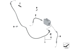 Goto diagram: BMW Classic Motorbike Model R 1200 R 06 (0378,0398)( USA ), Category 32.73 bowden cables :: Diagram: 32_1961