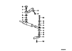 Goto diagram: BMW Classic Motorbike Model R 1100 S 98 (0422,0432)( USA ), Category 32.76 STEERING DAMPER :: Diagram: 32_2061