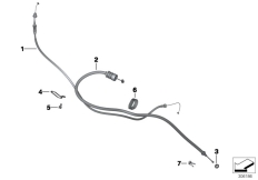 Goto diagram: BMW Classic Motorbike Model F 700 GS 17 (0B36)( THA ), Category 32.73 Bowden cables :: Diagram: 32_2172