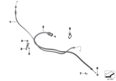 Goto diagram: BMW Classic Motorbike Model F 800 R 16 (0B74)( BRA ), Category 32.73 bowden cables :: Diagram: 32_2173
