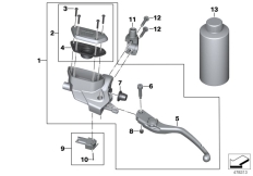 Goto diagram: BMW Classic Motorbike Model R nineT (0A06, 0A16)( ECE ), Category 32.72 Clutch control assembly :: Diagram: 32_2192