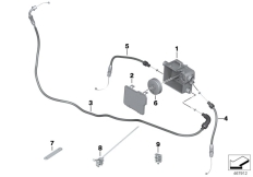 Goto diagram: BMW Classic Motorbike Model R nineT Scrambler (0J31, 0J33)( USA ), Category 32.73 Bowden cable/cable distributor :: Diagram: 32_2483