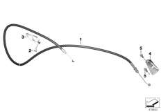 Goto diagram: BMW Classic Motorbike Model S 1000 RR 17 (0D70)( BRA ), Category 32.73 Clutch cable :: Diagram: 32_2488