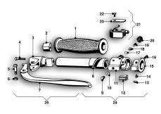 Goto diagram: BMW Classic Motorbike Model R71( ECE ), Category 32.10 Handle unit, right :: Diagram: 32p0003