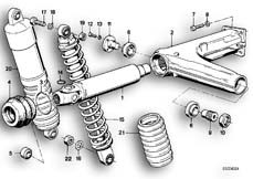 Goto diagram: BMW Classic Motorbike Model K 75 84 (0561)( ECE ), Category 33.20 Rear wheel swinging arm mounting parts :: Diagram: 33_0641