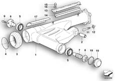 Goto diagram: BMW Classic Motorbike Model R 1200 C Indep. 00 (0405,0433)( USA ), Category 33.35 Rear wheel swinging arm :: Diagram: 33_0833