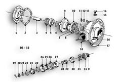 Goto diagram: BMW Classic Motorbike Model R26( ECE ), Category 33.10 Rear-axle-drive :: Diagram: 33_0983
