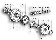 Goto diagram: BMW Classic Motorbike Model R24( ECE ), Category 33.10 Rear-axle-drive parts :: Diagram: 33_0992