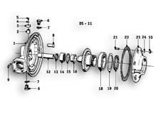 Goto diagram: BMW Classic Motorbike Model R69 S( ECE ), Category 33.10 Rear-axle-drive :: Diagram: 33_1010