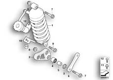 Goto diagram: BMW Classic Motorbike Model F 650 CS 04 (0177,0187)( ECE ), Category 33.54 Spring strut comfort :: Diagram: 33_1159